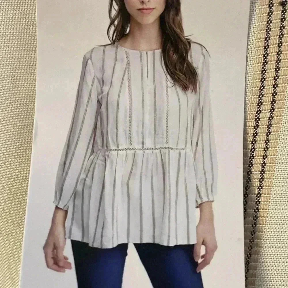 🆕Fever Long Sleeve Nudes Tones Tunic Top XL🆕